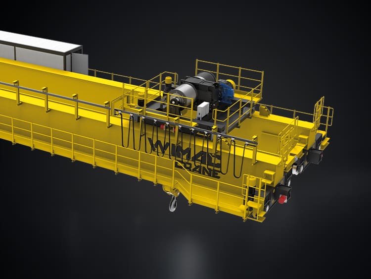 Heavy-duty process crane for steel mill, foundry and metallurgical applications